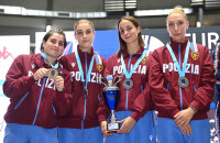 sciabola femminile fiamme oro coppa